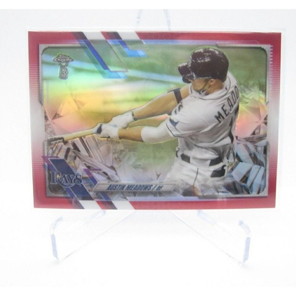 2021 Topps Ben Baller Austin Meadows Red Refractor #45 Baseball Card (A20) 1/5